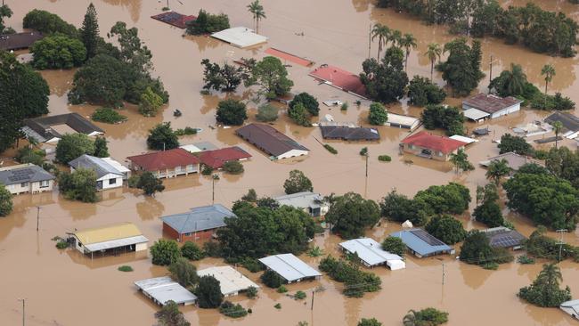 Flooding in Goodna earlier this year. Picture: Liam Kidston