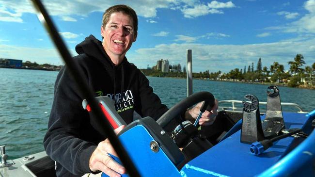 Chris Paterson runs Bamboo Project, which uses water-based activities to help people struggling with mental illness. Picture: John McCutcheon