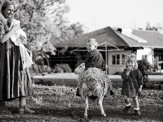 The Ballinger Family from In Love, Out Bush book. Photo: Amy Ballinger