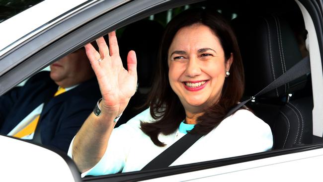 Premier Annastacia Palaszczuk has this afternoon visited Government House in Brisbane’s inner-west. Picture: Adam Head