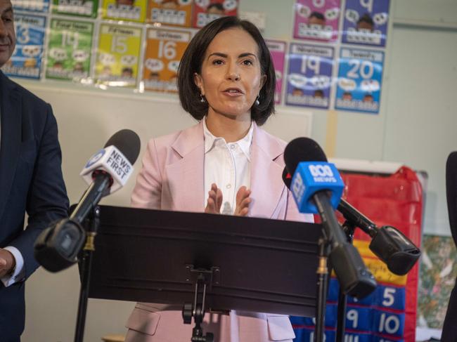 Deputy Premier and Education Minister Prue Car at Kensington Public School earlier this year. Picture: NewsWire / Simon Bullard.