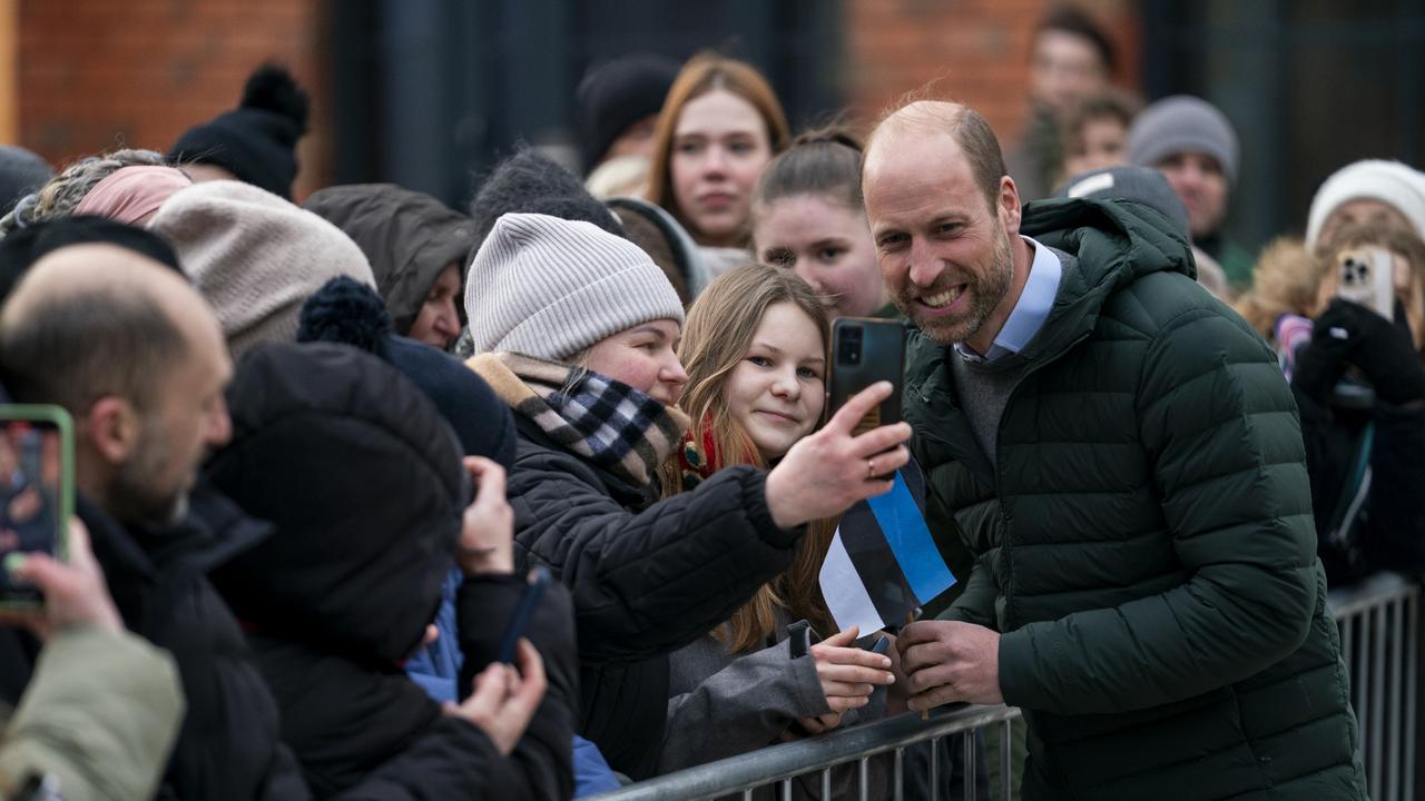 The crowd had flocked to catch a glimpse of the prince. Picture: Louis Wood – WPA Pool/Getty Images