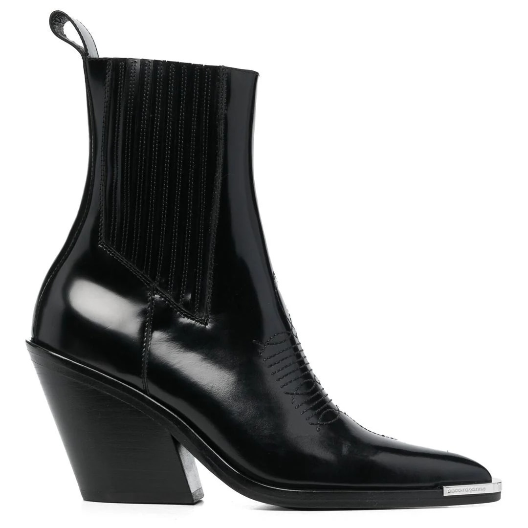 <p><strong>Rabanne 95mm pointed-toe boots</strong></p><p class="button-common"><a title="SHOP NOW FOR $1413" href="https://www.farfetch.com/au/shopping/women/rabanne-95mm-pointed-toe-boots-item-18592511.aspx" target="_blank" data-cta="SHOP NOW FOR $1413" data-editable="true">SHOP NOW FOR $1413</a></p>