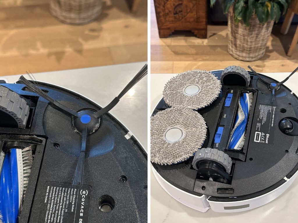 Under the Ecovacs Deebot T30 Pro Omni. Picture: news.com.au/Claudia Coy