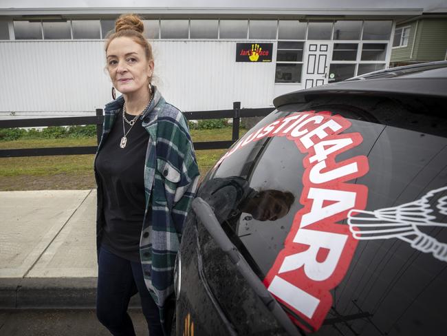 Faith Tkalac outside Jari’s Place at Huonville – a safe haven for men named in honour of her late son. Picture: Chris Kidd