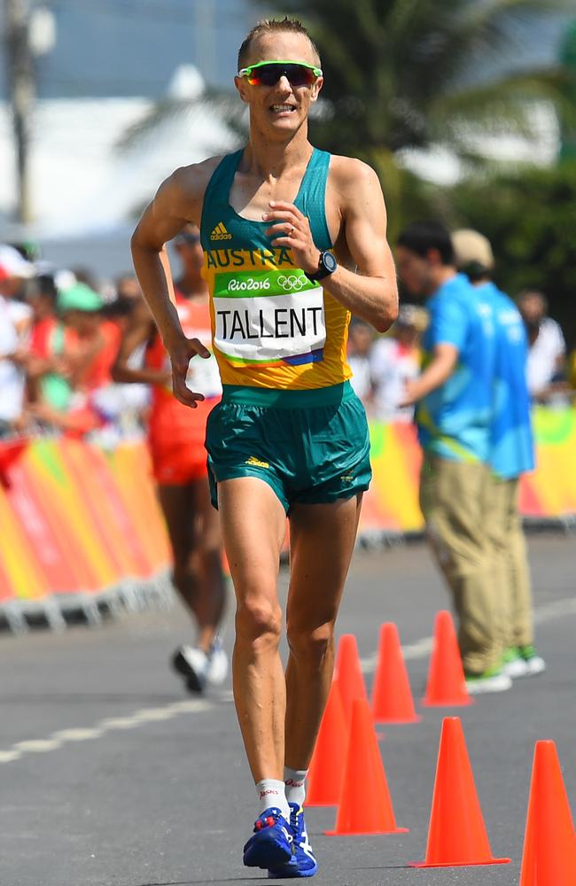 Australia's Jared Tallent in the 50km race walk.