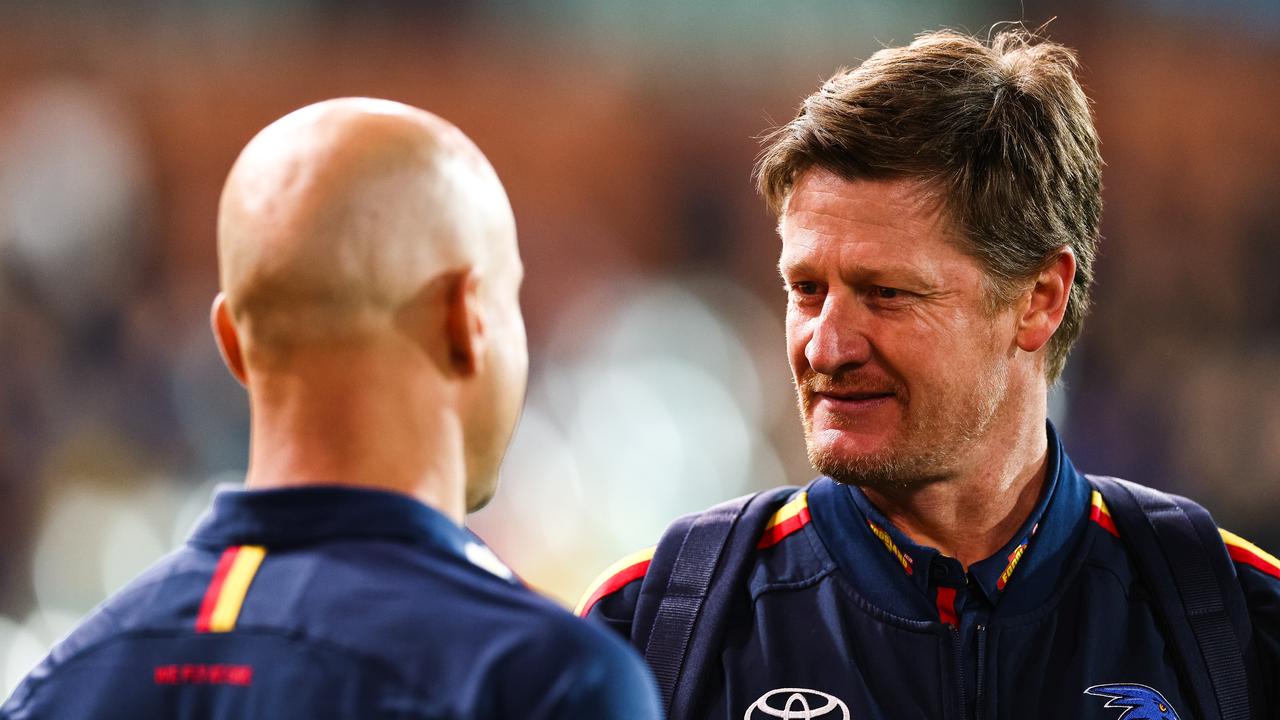 Adelaide assistant Ben Hart won’t be at the Crows in 2021. Picture: Daniel Kalisz