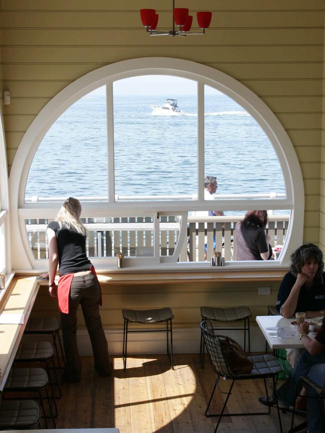 Fish and chips comes with a pretty sweet view at St Kilda Kiosk.