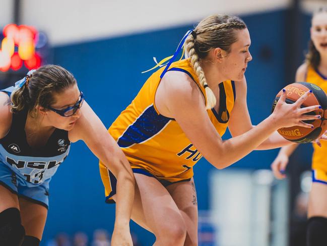 Action between the ACT and NSW Ivor Burge women at the 2025 Basketball Australia Under-20 & Ivor Burge National Championships. Picture: Taylor Earnshaw