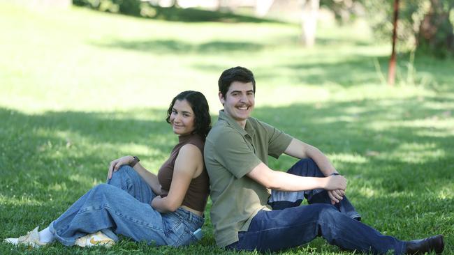Levi Parker and his girlfriend Janelle Ordonez. Picture: Annette Dew