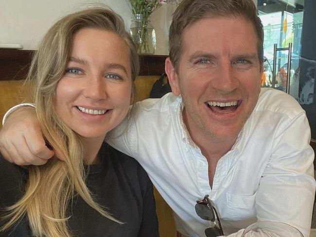 Sam Mac and girlfriend Rebecca James became parents in September. Picture: Instagram