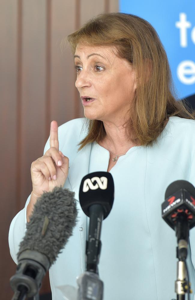 Townsville Mayor Jenny Hill speaks about the Lansdown Eco-Industrial Precinct at the Townsville Bulletin Business Breakfast: Unlock the North event. PICTURE: MATT TAYLOR.