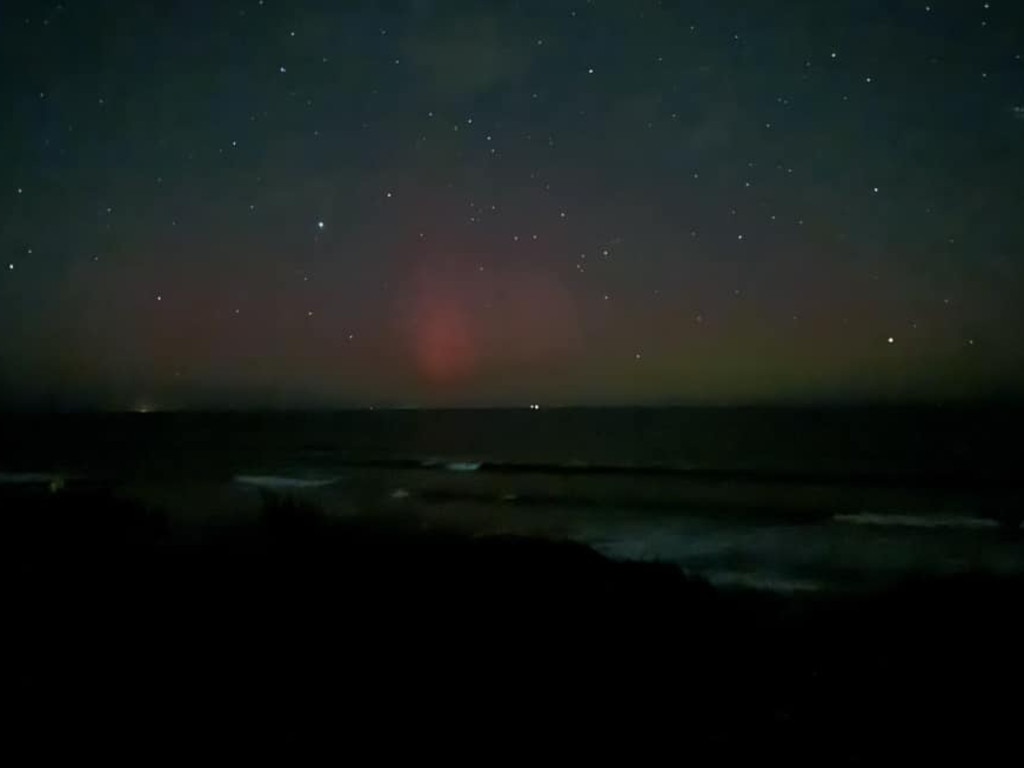 The light display at Ocean Grove. Picture: Jo Pittwood/Victorian Storm Chasers