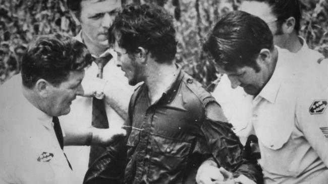 The arrest of Allan Baker. File picture