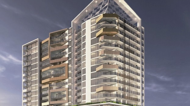 A render of what the development planned for 75 Redcliffe Pde could look like. Image: Ryall Smyth