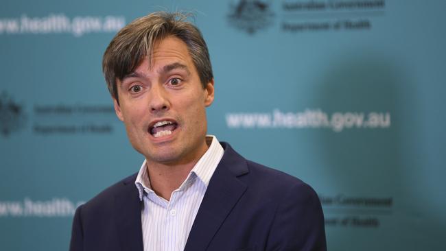 Deputy chief medical officer Dr Nick Coatsworth. Picture: AAP Image/Lukas Coch