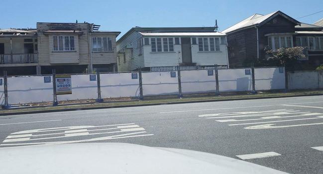 Homes removed from Lytton Rd, East Brisbane.