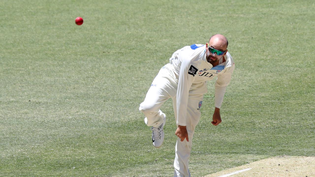Nathan Lyon claimed four wickets in the second innings. Photo: Richard Wainwright/AAP Image.