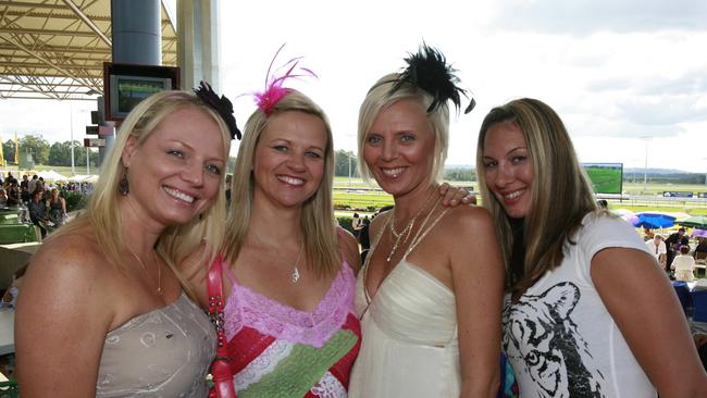 Kate Grasso, Andy Drew, Chrissy Dobson and Veronica Fowler in 2009. Picture: Barry Leddicoat