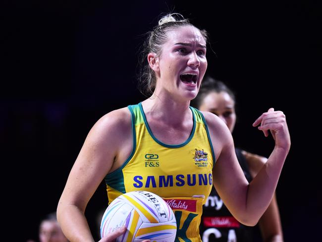 Courtney Bruce of Australia reacts. Picture: Nathan Stirk/Getty Images