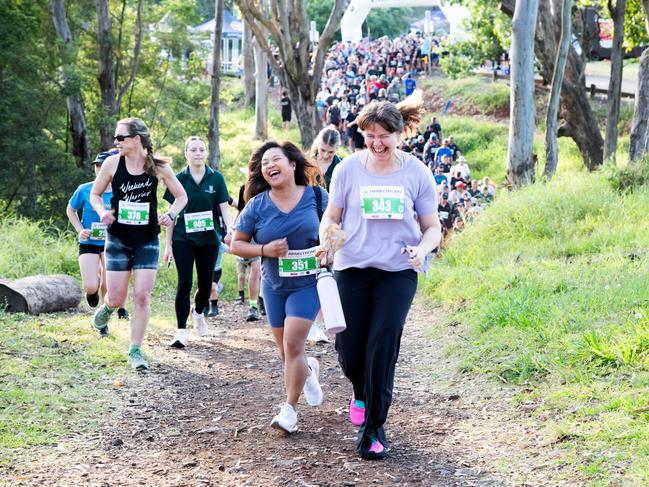 Start of the 5km Hike for Homeless. The Base Services, Hike for Homeless held at Jubilee Park. October 19th, 2024