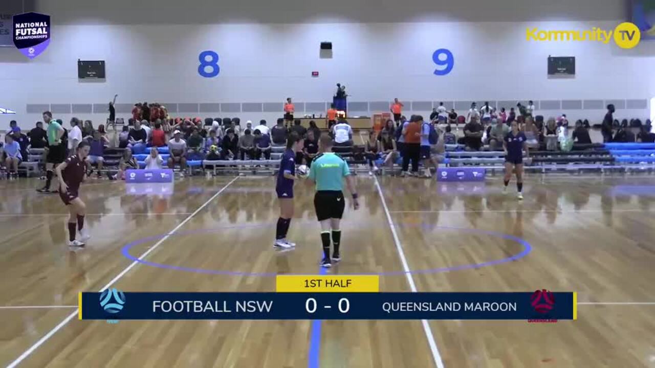 Replay: Football NSW Lightning v Football Queensland Maroon (Open Women) -  2025 National Futsal Championships Day 1