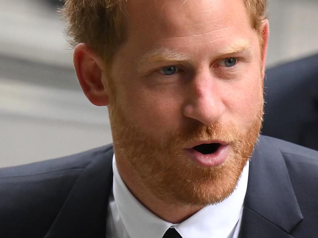 The Duke of Sussex outside court. Picture: AFP