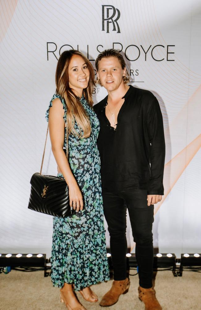 Jasmine Hingston and Conrad Sewell at the Rolls-Royce evvent.