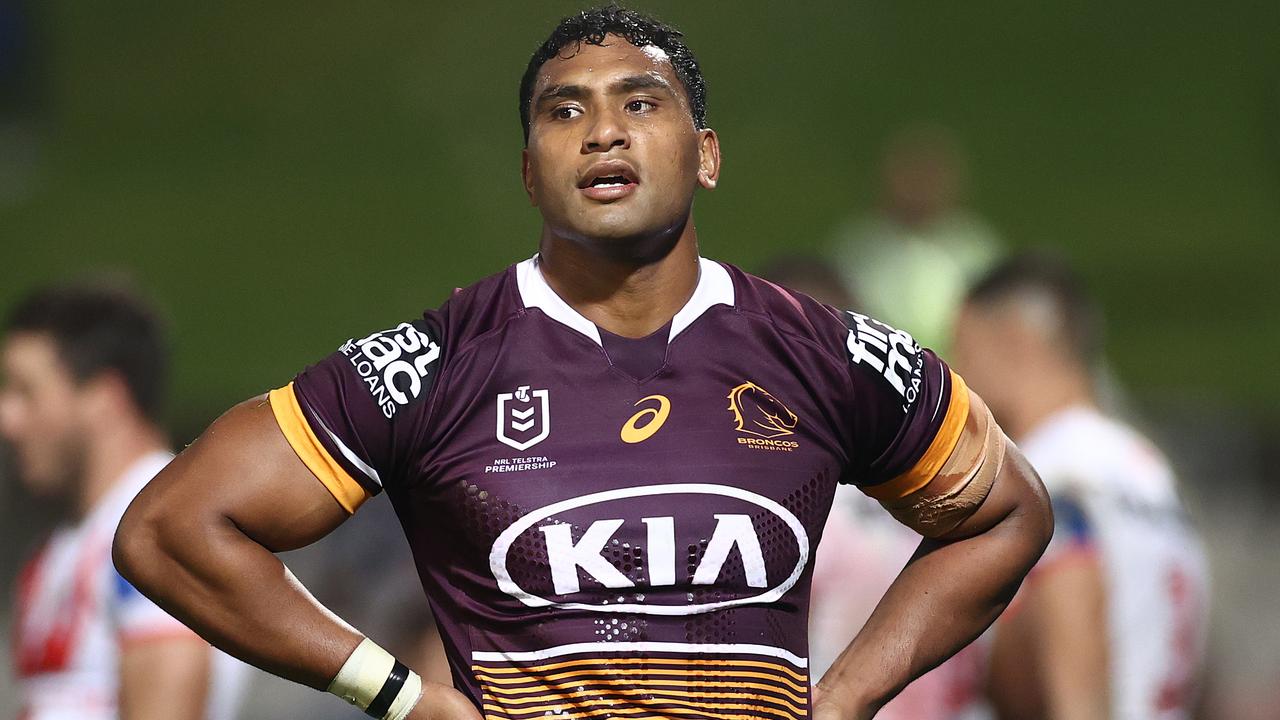 Tevita Pangai Jnr was unable to inspire the Broncos. Picture: Getty Images