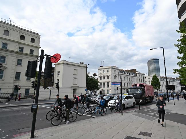 Some Londoners have been getting back out and about. Picture: AFP