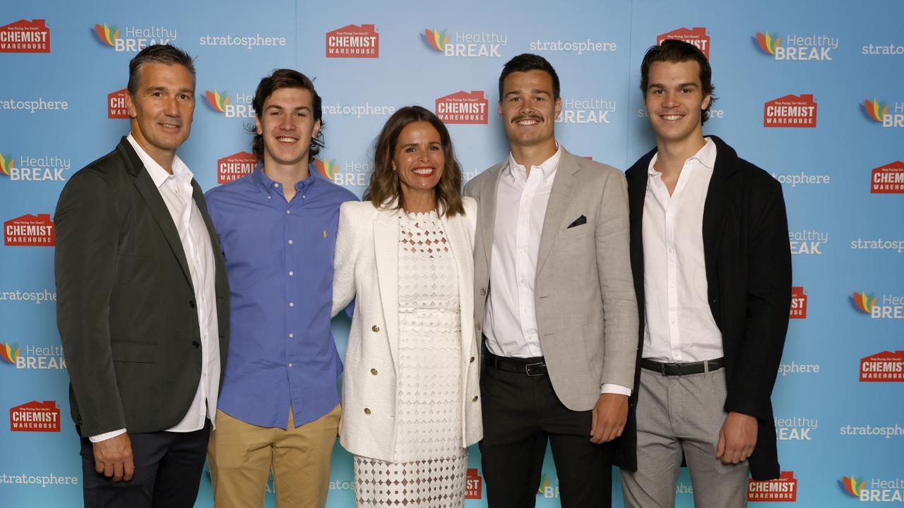 The Silvagni family, Steve, Jack, Ben, Tom and Jo. Picture: Fiona Hamilton Photographer/Supplied