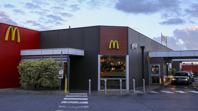 There are now six confirmed cases of coronavirus linked to a McDonald’s in Fawkner. Picture: Wayne Taylor