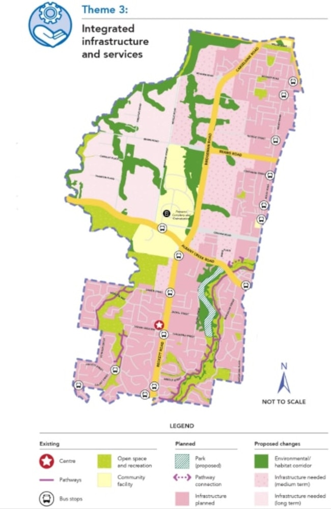 The Brisbane City Council draft strategy plan for Bridgeman Downs reveals how the suburb may change over the coming decades.