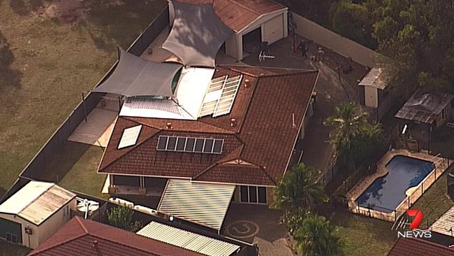 The scene of the murder at Narangba. Photo: 7 News