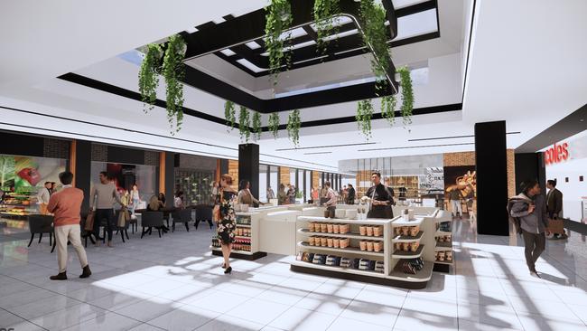 Artist’s impression of $10 million upgrade to Newton Village Shopping Centre. Supplied by Revelop