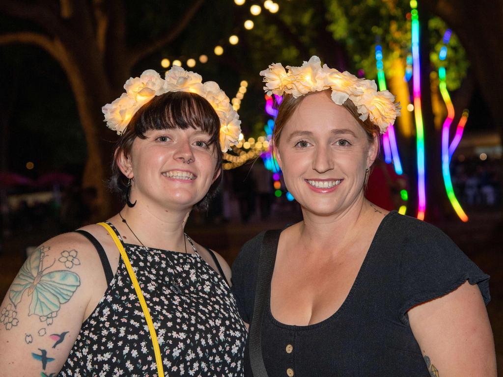 (From left) Shannon and Tabitha Turner. Toowoomba Carnival of Flowers Festival of Food and Wine. Friday, September 13, 2024. Picture: Nev Madsen