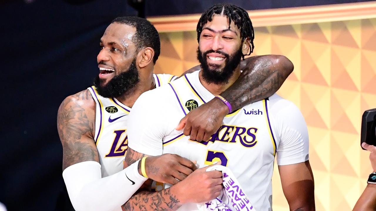 LeBron James and Anthony Davis could get a key third man. (Photo by Douglas P. DeFelice/Getty Images)