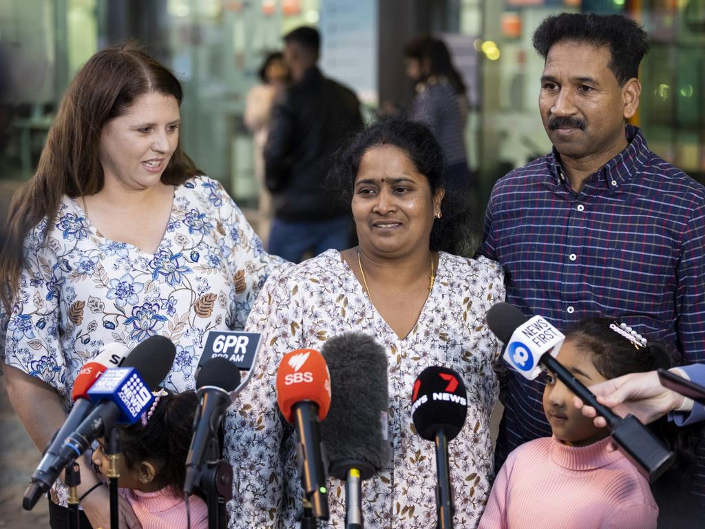 Mother, Priya thanked staff at the Perth Children’s Hospital for treating her daughter over the past year. (Photo by Matt Jelonek/Getty Images)