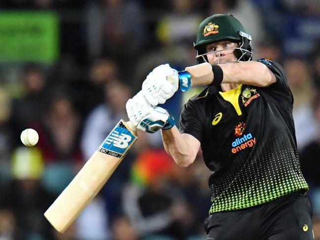 Steve Smith put on a masterclass on Tuesday night, proving his quality in cricket's shortest format. Picture: AAP