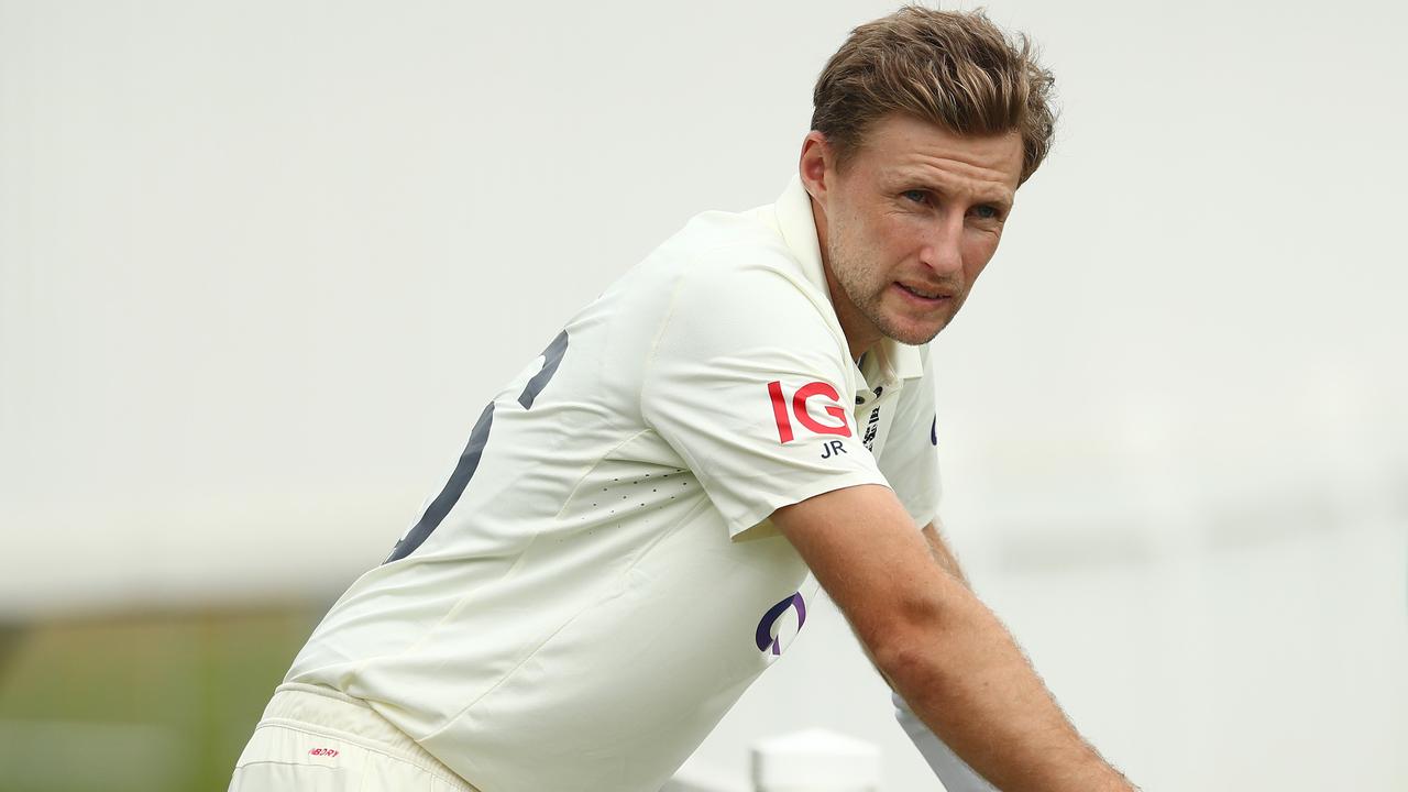 BRISBANE, AUSTRALIA - NOVEMBER 23: Joe Root of England looks on during day one of the Tour Match between England and the England Lions at Redlands Cricket Inc on November 23, 2021 in Brisbane, Australia. (Photo by Chris Hyde/Getty Images)