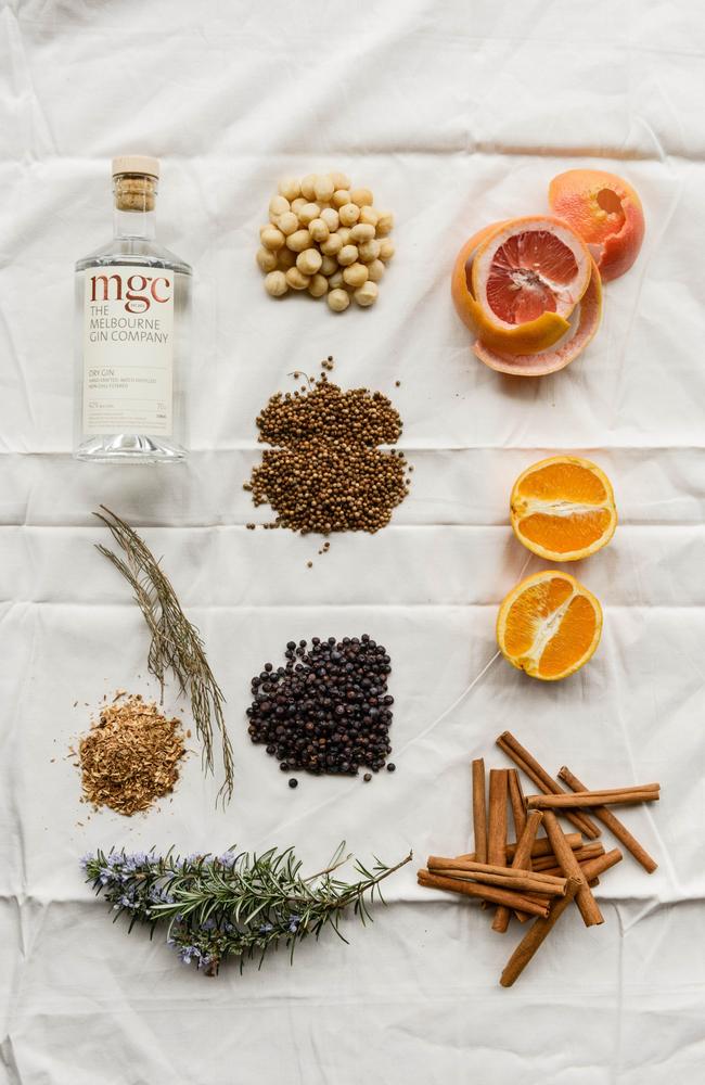 Some of the key ingredients that go into making The Melbourne Gin Company’s tipple.