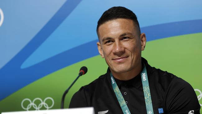 Sonny Bill Williams talks to the media. RIO DE JANEIRO, Brazil. Picture: Cameron Tandy.