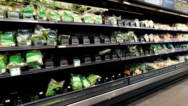 Fruit and vegetable shortages leaves supermarket shelves bare. Picture: Georgia Clelland.