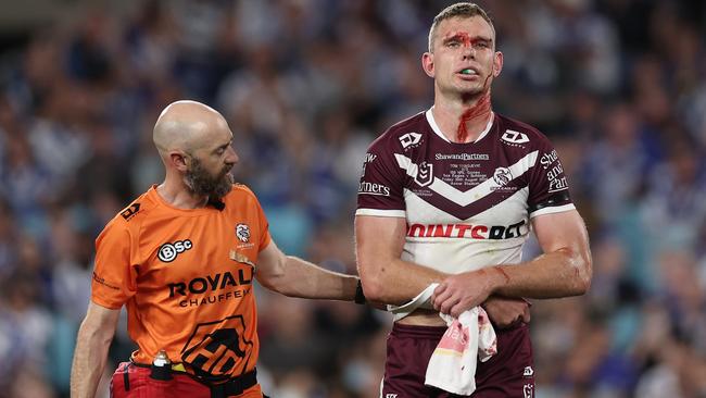 Tom Trbojevic feared he’d miss the Pacific Championships two months ago, but a positive meeting with a shoulder specialist cleared him to return to the national side. Picture: Cameron Spencer/Getty Images