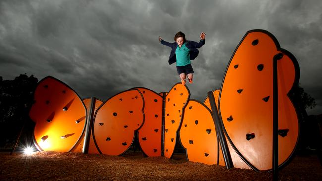 Eltham Lower Park’s Accessible Play Space has a butterfly theme.