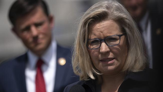 Liz Cheney outside the US Capitol in Washington last week. Picture: Getty Images