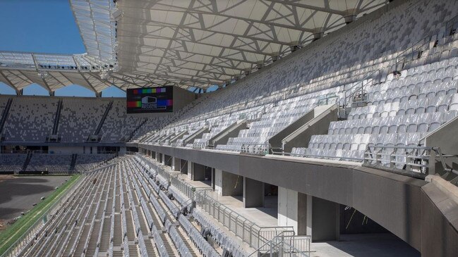 Inside the new Bankwest Stadium in western Sydney.