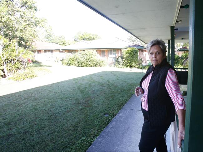 Francina Pruis, Manager, of the complex where a Police Shooting took place. Photo Steve Pohlner