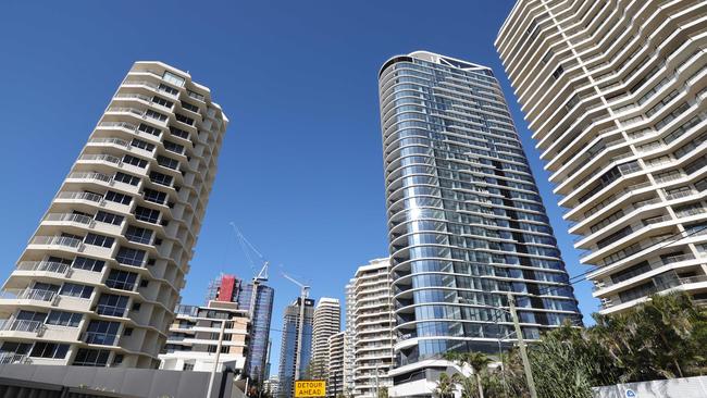 The Raptis Pearl site at Main Beach Pde in Main Beach, where apartments were recently settled. Picture Glenn Hampson