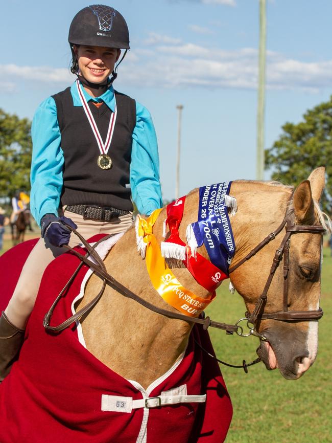 1st place in the PQC State Showjumping Championships 13 and Under 26 70cm class.